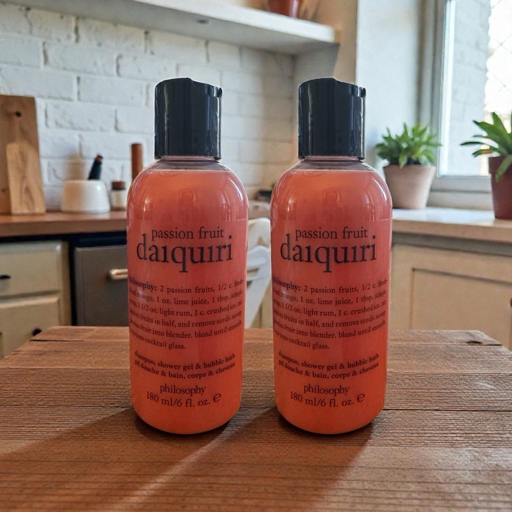 2 x Passion Fruit Daiquiri Philosophy - Shampoo, Shower Gel, and Bubble Bath